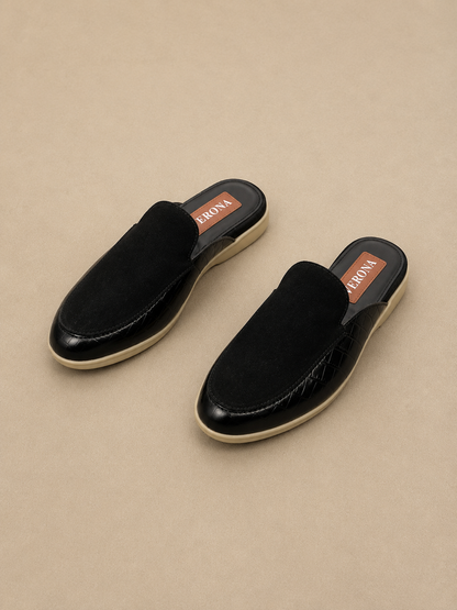 Verona Mules  - Jet Black