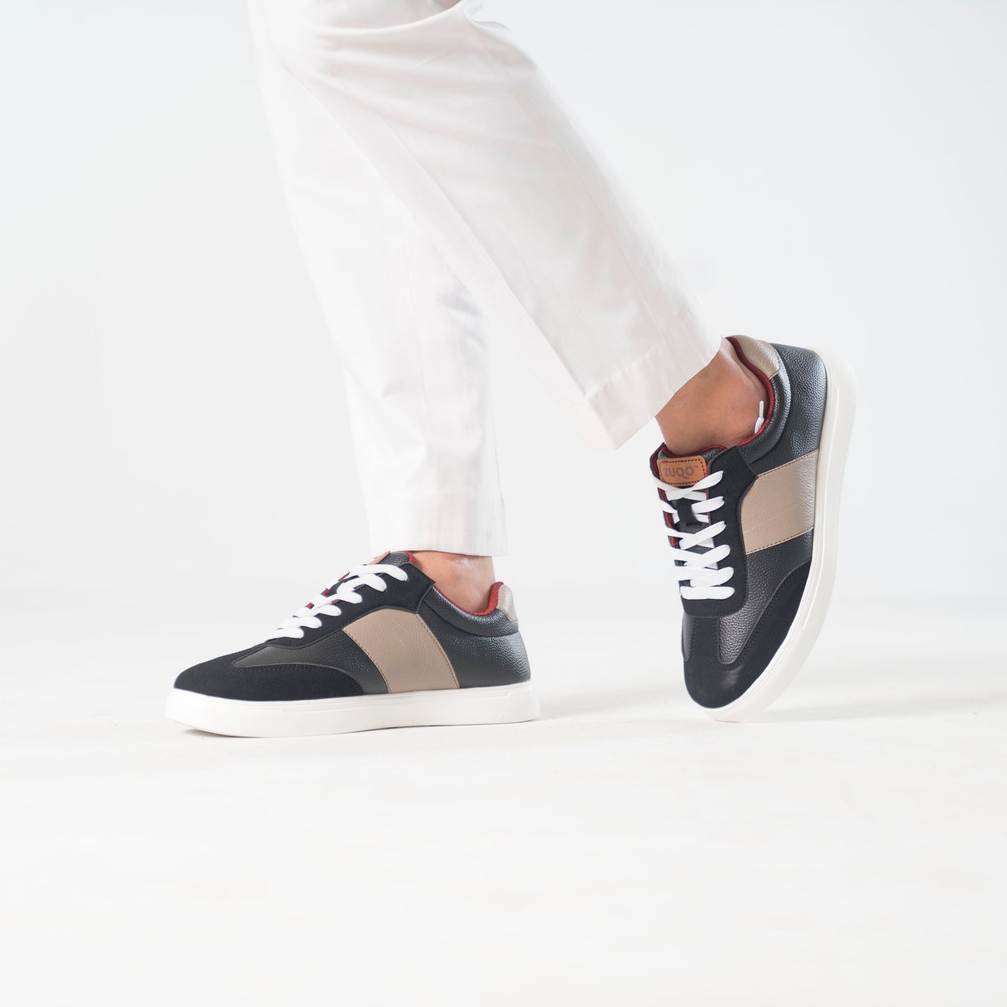 Zuqo Men's Sneaker : Prime Black