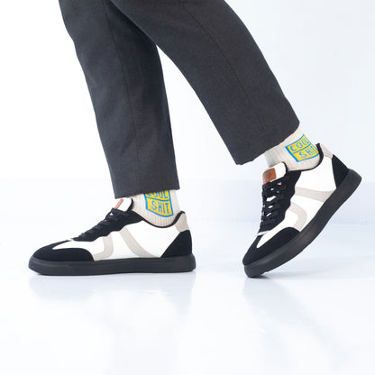 Zuqo Men's Sneaker : Prime White Black