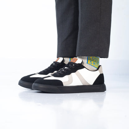 Zuqo Men's Sneaker : Prime White Black