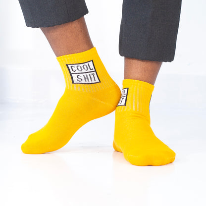 Cool Shit Socks - Yellow
