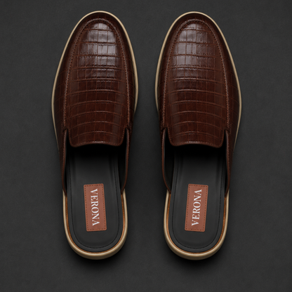 Verona Mules  - Coco Brown