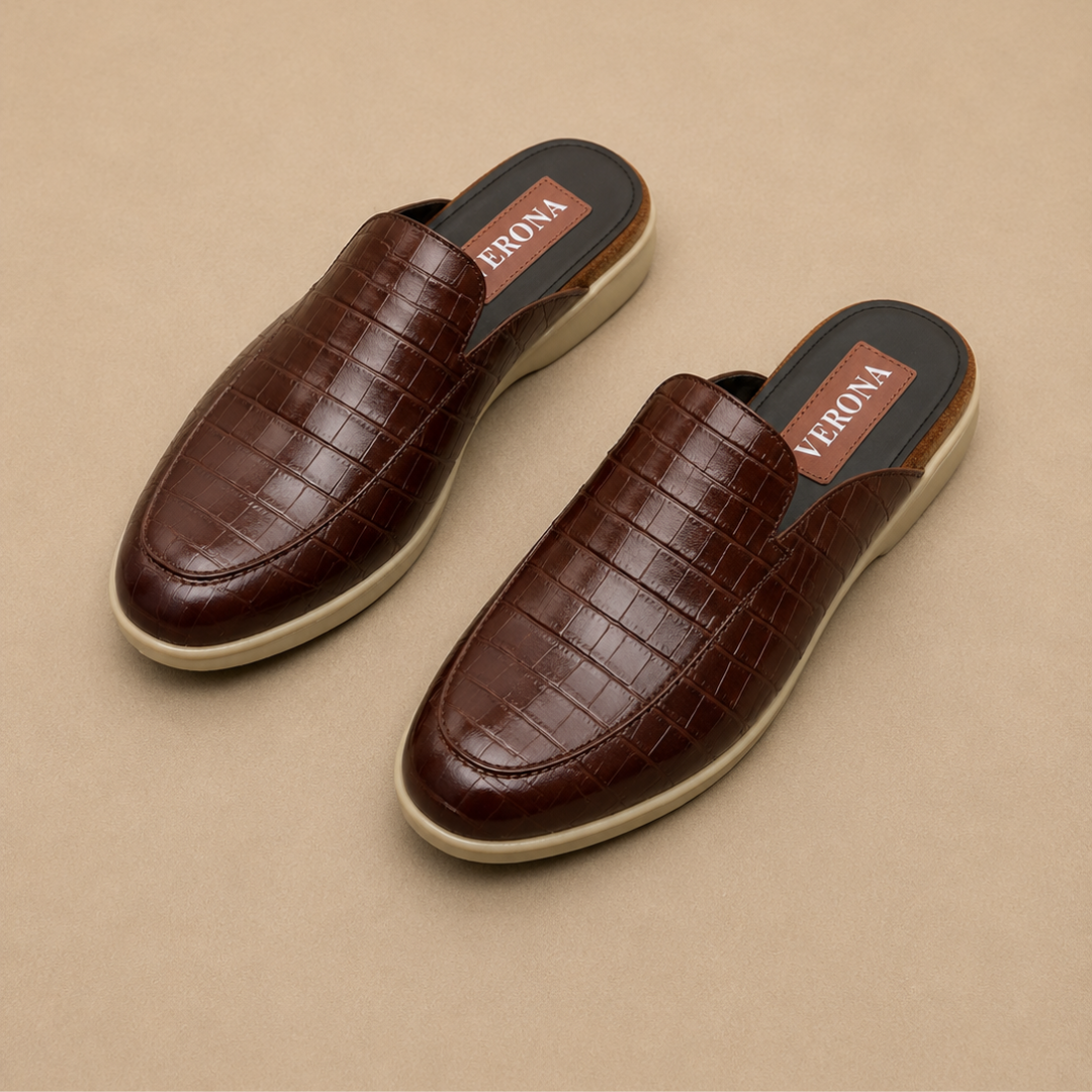 Verona Mules  - Coco Brown