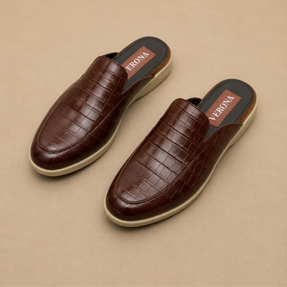 Verona Mules  - Coco Brown