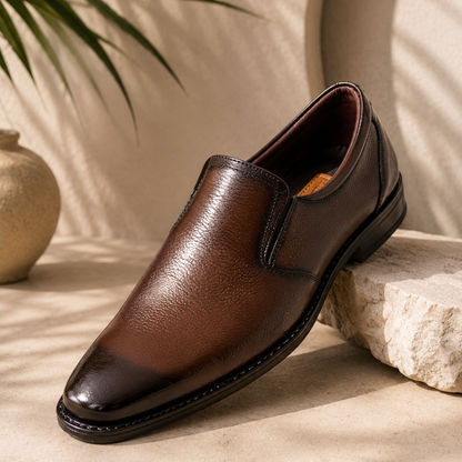 Zuqo  Men's Moccasin : Chocolate
