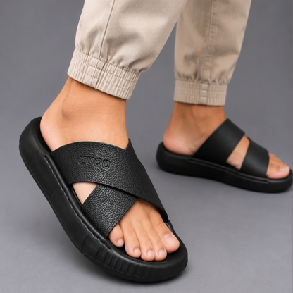 Zuqo Lite Sandal : Black Cross