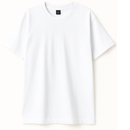 Drop Shoulder T shirt - White