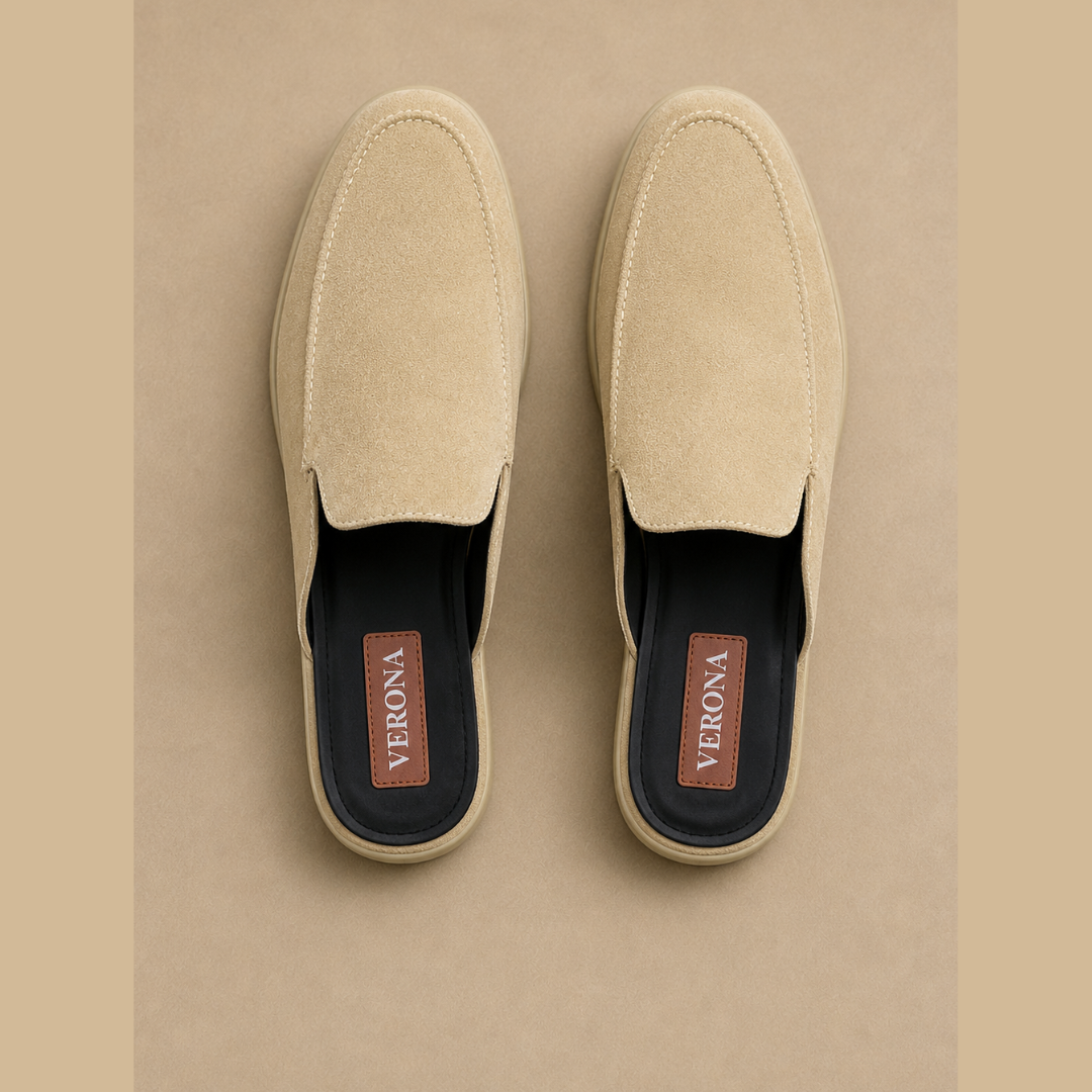 Verona Mules  - Sand Beige
