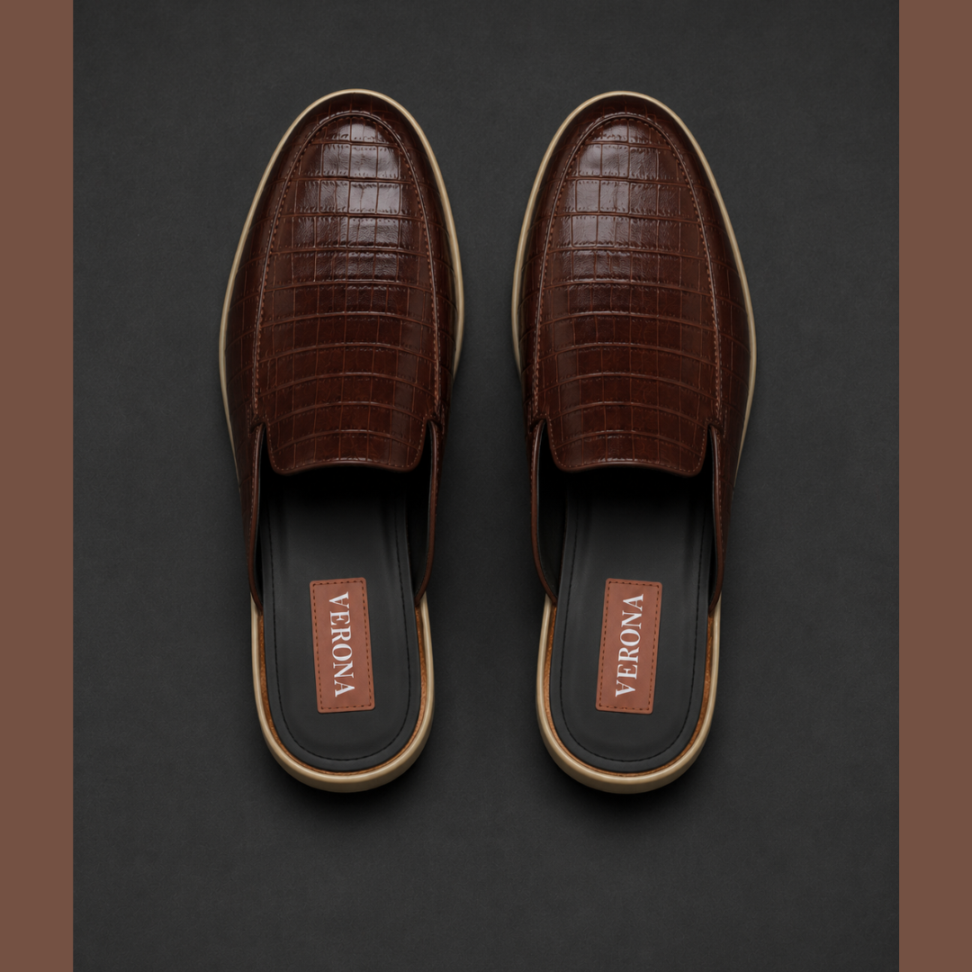 Verona Mules  - Coco Brown