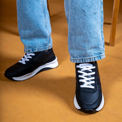 Zuqo Men's Sneaker  : Urban - Solid Black